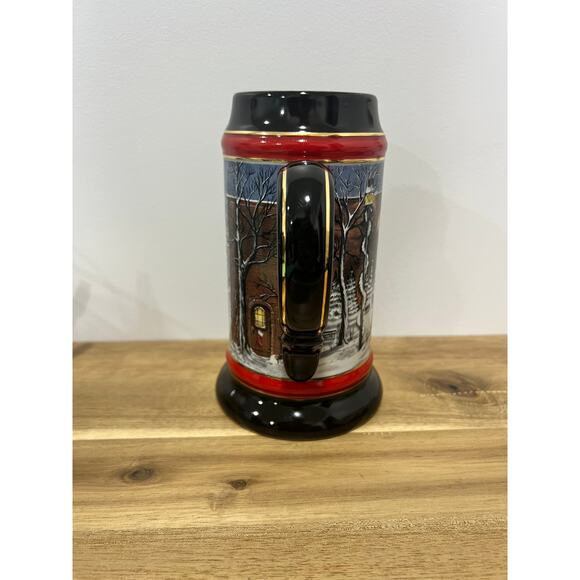 Anheuser Busch Budweiser A Perfect Christmas 1992 Holiday Beer Stein Mug Series - Picture 4 of 10
